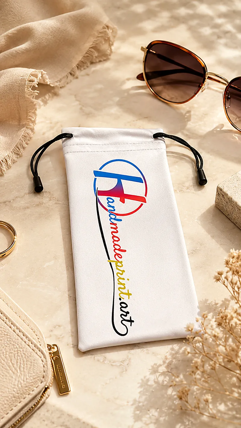 Bustina portaocchiali personalizzata, lato fronte